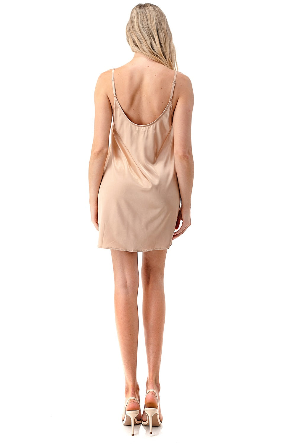 Satin Slip Mini Dress
