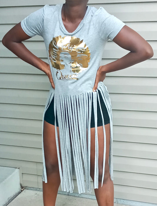 Think Like A Queen Fringe Top